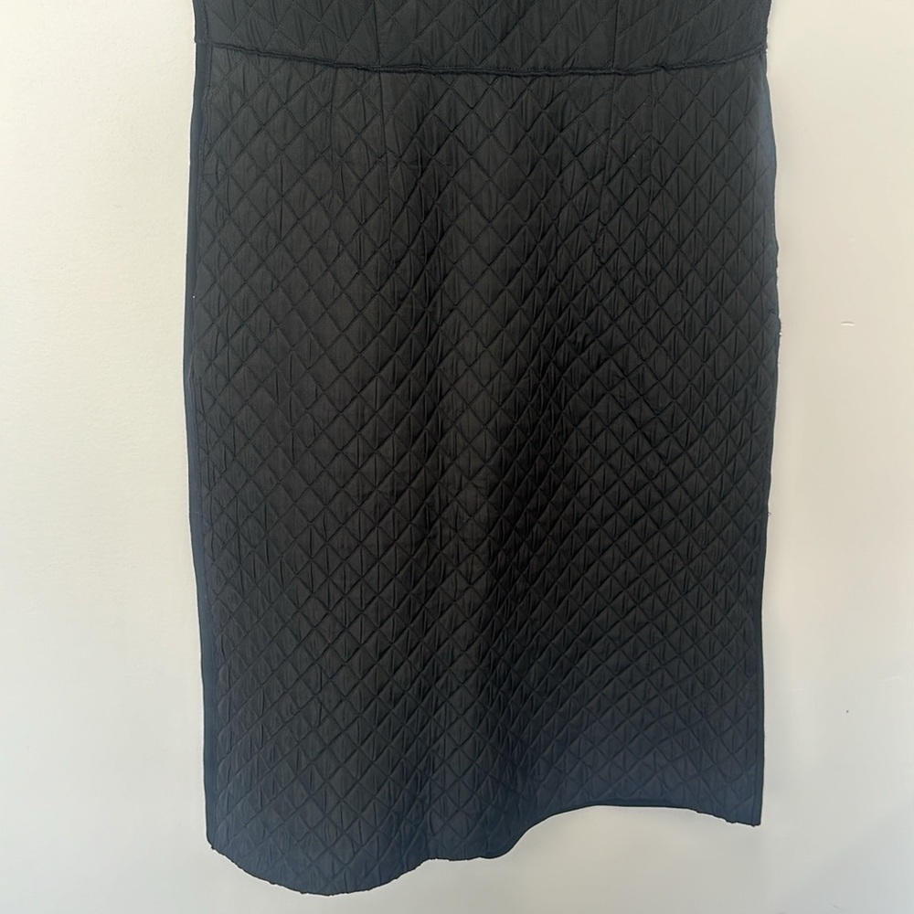 HACHE Italy Black Dress quilted sleeveless dress 42 - Picture 4 of 7